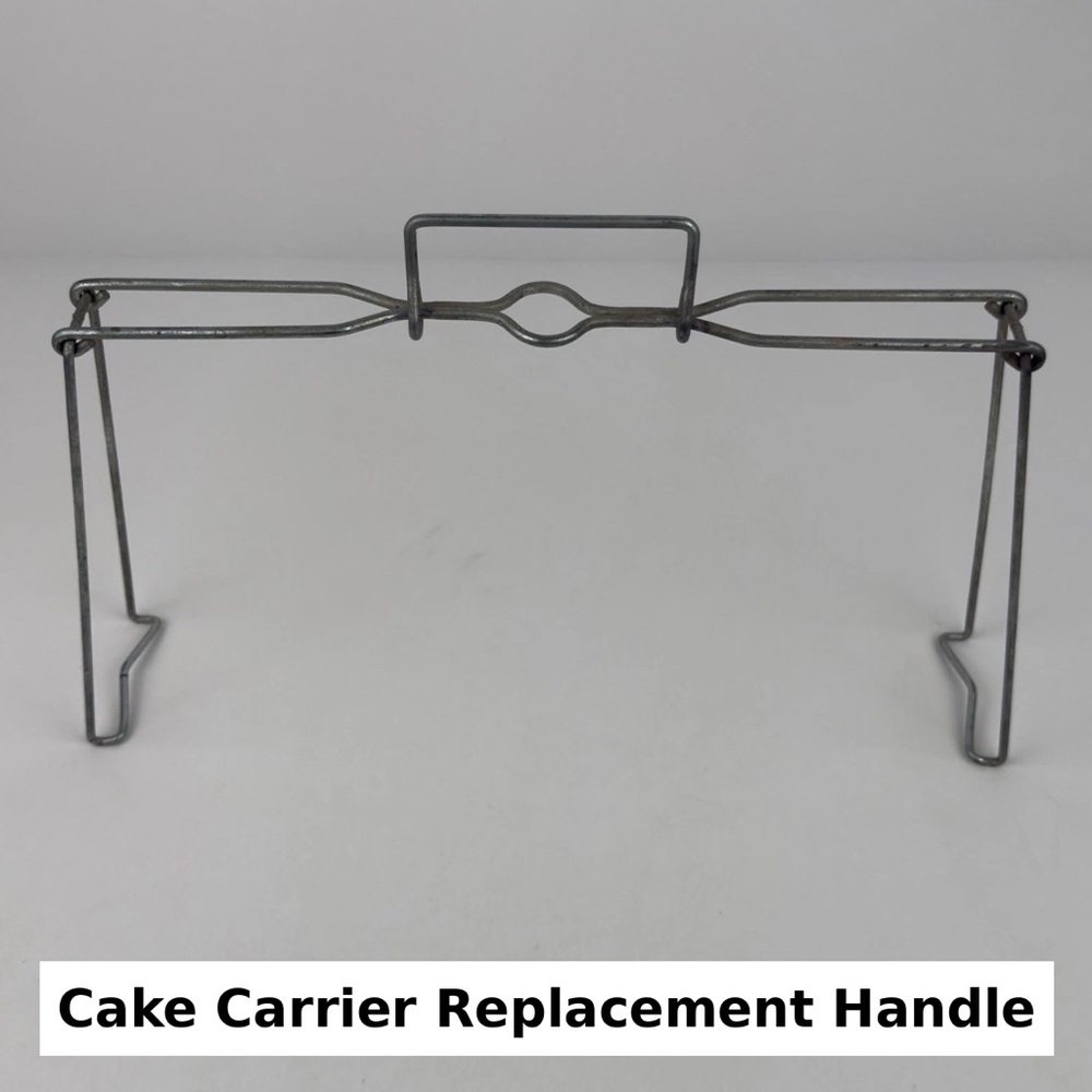 VTG Cake Carrier Wire Bail Handle Clamp Replacement Cake Taker Metal